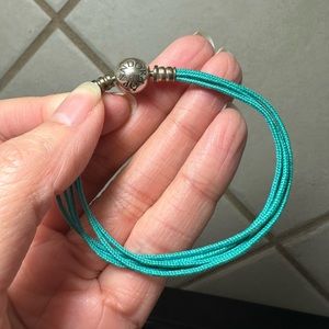 NWOT - Pandora Multi Strand Bracelet, teal